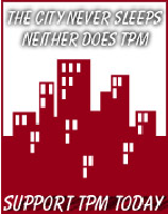 An ad with the text Support TPM Today and a depiction of a deserted island