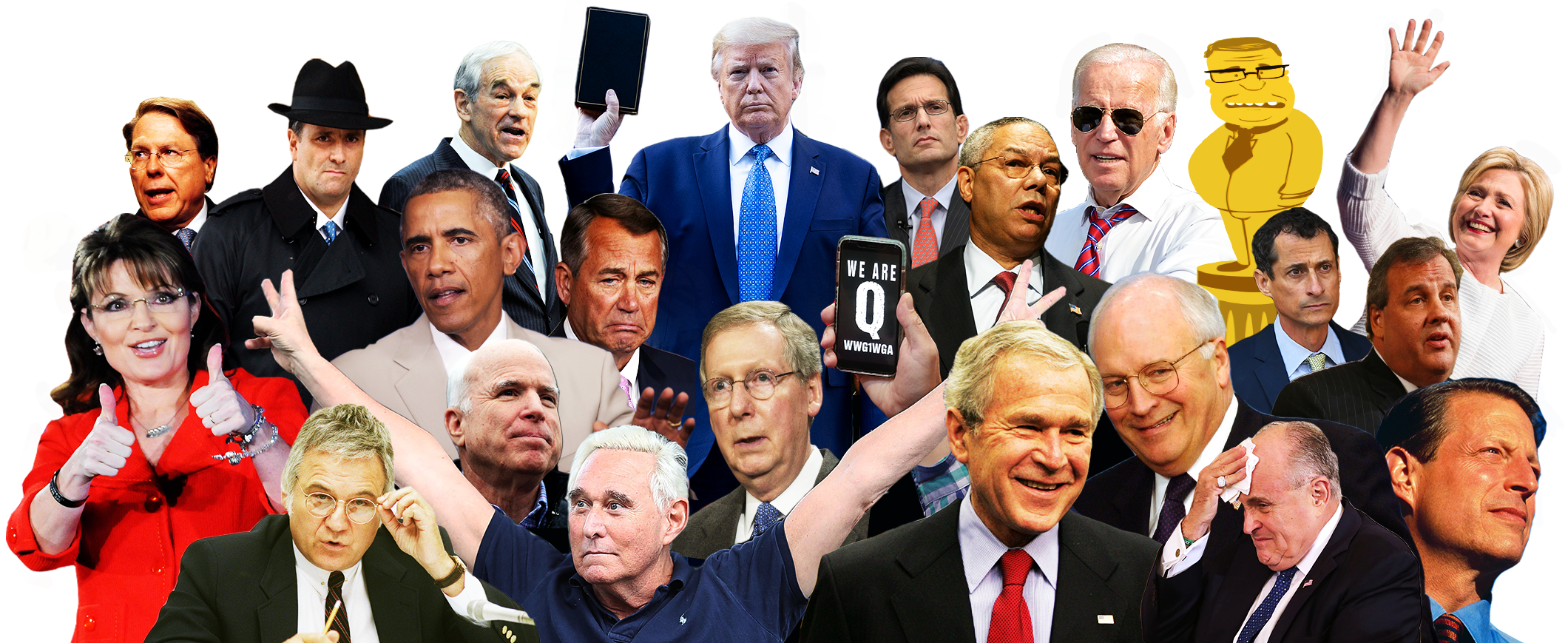 A collage of images from TPM's past