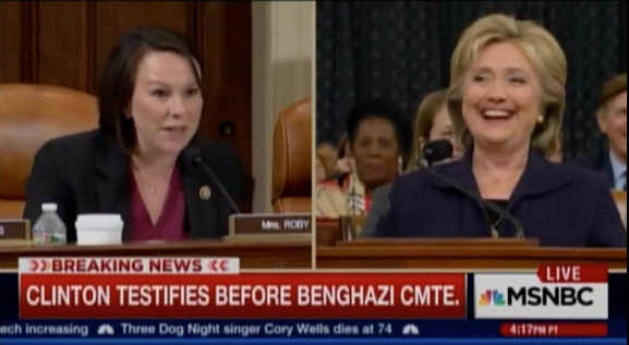 Watch Clinton Cracks Up At The Most Awkward Q Of The Benghazi Hearing Tpm Talking Points Memo