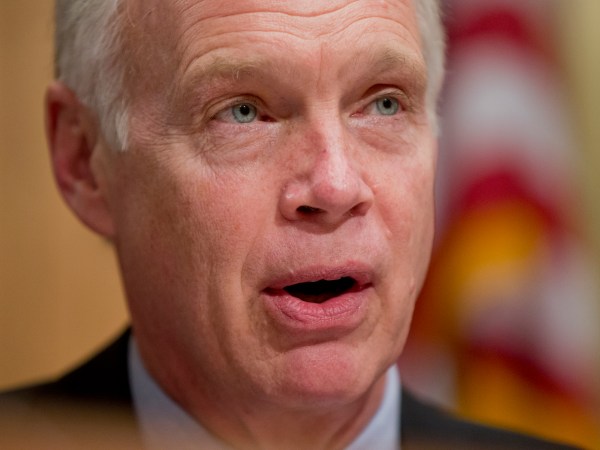 Senate subcommittee on Investigations member Sen. Ron Johnson, R-Wis., questions witnesses during the subcommittee's hearing on “adequacy of the Department of Health and Human Services’ efforts to protect unaccompanied alien children from human trafficking,” Thursday, Jan. 28, 2016, on Capitol Hill in Washington. (AP Photo/Manuel Balce Ceneta)