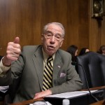 Senate Judiciary Committee Chairman Chuck Grassley, R-Iowa, whose panel is responsible for vetting judicial appointments, arrives for a hearing shortly after President Barack Obama announced Judge Merrick Garland as his nominee to replace the late Justice Antonin Scalia on the Supreme Court, on Capitol Hill in Washington, Wednesday, March 16, 2016. Senate Majority Leader Mitch McConnell, R-Ky., repeated his steadfast opposition to holding confirmation hearing in the Judiciary Committee in President Obama’s last months in the White House and made it clear in a speech on the floor that the GOP-led Senate will not consider President Barack Obama's nominee, Merrick Garland, but will wait until after the next president is in place.  (AP Photo/J. Scott Applewhite)