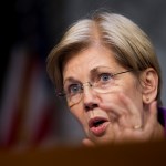 Committee member  Sen. Elizabeth Warren, D-Ma.,  questions witnesses  during a Senate Specials Committee on Aging hearing on drastic price hikes by Valeant and a handful of other drugmakers that have stoked outrage from patients, physicians and politicians nationwide, on Capitol Hill in Washington, Wednesday, April 27, 2016,. (AP Photo/Manuel Balce Ceneta)