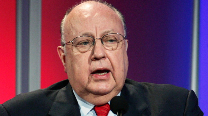 Roger Ailes, chairman and chief executive officer of Fox News, speaks during the Summer Television Critics Association Press Tour in Pasadena, Calif., Monday, July 24, 2006. (AP Photo/Reed Saxon)