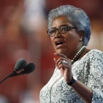 Democratic National Committee Vice Chair Donna Brazile speaks during the second day of the Democratic National Convention in Philadelphia , Tuesday, July 26, 2016. (AP Photo/Paul Sancya)