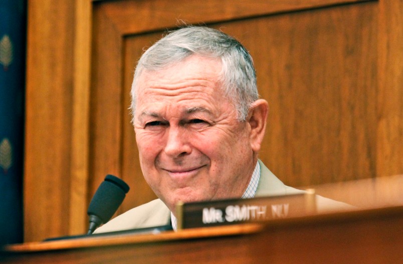 Rep. Dana Rohrabacher, R-Calif., the lone pro-Russian congressman, in attendance during a Russia hearing at the Rayburn House Office Building, Tuesday, June 14, 2016, in Washington. (AP Photo/Paul Holston)
