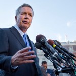HOLD FOR SUNDAY, JAN. 15 – FILE – In this Nov. 10, 2016, file photo, Ohio Gov. John Kasich, following a ceremony where President Barack Obama honored the 2016 NBA champion Cleveland Cavaliers basketball team, answers questions from reporters outside the West Wing of the White House in Washington. In the weeks before President-elect Donald Trump’s Jan. 20, 2017, inauguration, Kasich has emerged from a period of retreat after conceding his presidential ambitions for a second time. (AP Photo/Pablo Martinez Monsivais, File)