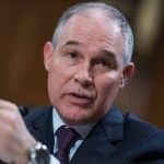 UNITED STATES - JANUARY 18: Scott Pruitt, President Trump's nominee to be administrator of the Environmental Protection Agency, testifies during his Senate Environment and Public Works Committee confirmation hearing in Dirksen Building, January 18, 2017. (Photo By Tom Williams/CQ Roll Call)  (CQ Roll Call via AP Images)
