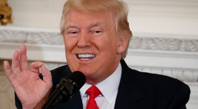 President Donald Trump speaks to a meeting of the National Governors Association at the White House, Monday, Feb. 27, 2017, in Washington. (AP Photo/Evan Vucci)