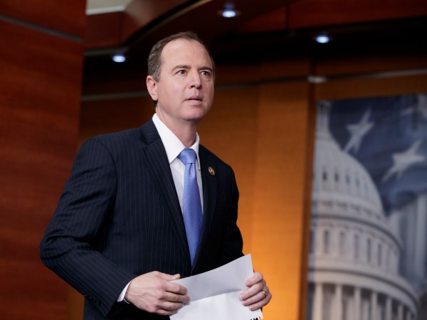 Rep. Adam Schiff, D-Calif., ranking member of the House Permanent Select Committee on Intelligence, meets with reporters to discuss the process for investigating whether or how Russia influenced the presidential election, on Capitol Hill in Washington, Monday, Feb. 27, 2017. House Intelligence chairman Devin Nunes said earlier that Congress should not begin a McCarthy-style investigation based on news reports that a few Americans with ties to President Donald Trump had contacted Russians during the 2016 presidential campaign.   (AP Photo/J. Scott Applewhite)