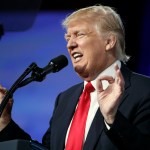 President Donald Trump speaks at the Conservative Political Action Conference (CPAC), Friday, Feb. 24, 2017, in Oxon Hill, Md. (AP Photo/Alex Brandon)