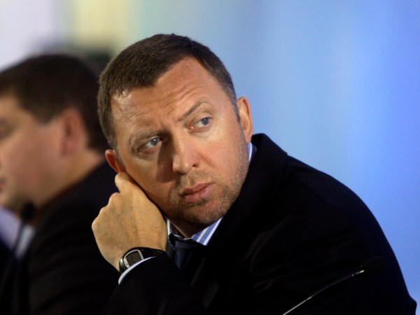 Billionaire Oleg Deripaska attends an investment forum in Moscow, Russia, Wednesday, Sept. 30, 2009. Russian Prime Minister Vladimir Putin told participants at the "Russia Calling!" forum, sponsored by state-owned bank VTB, that "we plan to consistently and purposefully reduce state intervention in the economy and, moreover, step up privatization processes." (AP Photo/Sergey Ponomarev)