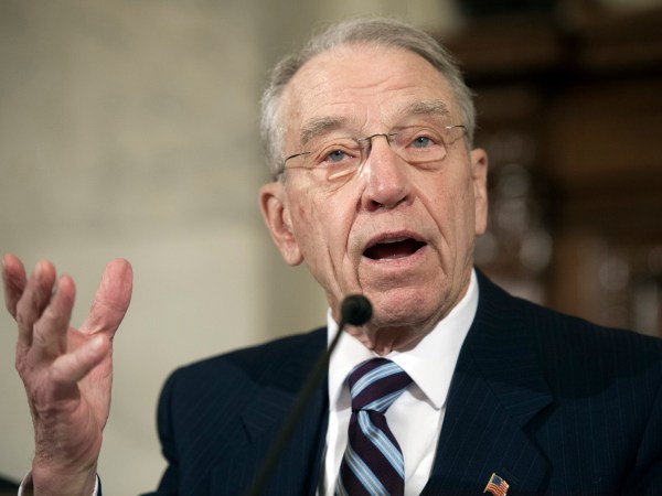 Senate Judiciary Committee Chairman Charles Grassley, R-Iowa,  makes a statement during the second day of a confirmation hearing for Attorney General-designate, Sen. Jeff Sessions, R-Ala., on Capitol Hill in Washington, Tuesday, Jan. 11, 2017. (AP Photo/Cliff Owen)