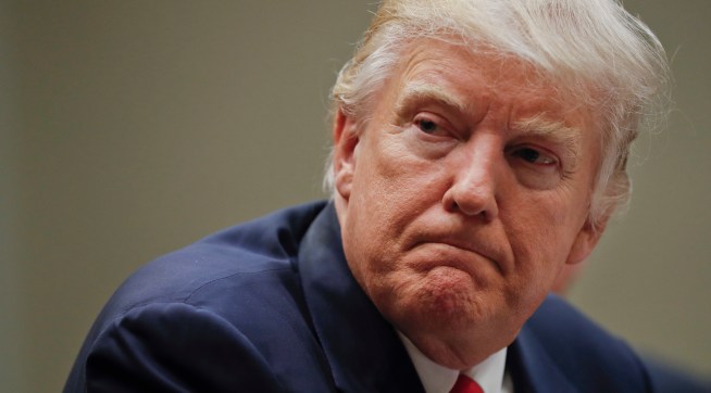 President Donald Trump during a meeting with health insurance company CEOs in the Roosevelt Room of the White House in Washington, Monday, Feb. 27, 2017. (AP Photo/Pablo Martinez Monsivais)