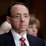 Longtime federal prosecutor Rod Rosenstein arrives at the Senate Judiciary Committee for his confirmation hearing to be deputy attorney, on Capitol Hill in Washington, Tuesday, March 7, 2017. (AP Photo/J. Scott Applewhite)