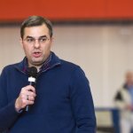 U.S Rep. Justin Amash, R-Cascade Township, speaks to the audience during a town hall meeting on Feb. 23, 2017 at the Full Blast Recreation Center in Battle Creek, Mich. (Carly Geraci | MLive.com)