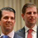 FILE- In this Feb. 28, 2017 file photo, Donald Trump Jr., left, and his brother Eric attend the grand opening of the Trump International Hotel and Tower in Vancouver, B.C., Canada. Apprentices no more, Eric and Donald Trump Jr. are now at the helm of the Trump Organization and adjusting to the reality presented by their father’s presidency. (Jonathan Hayward/The Canadian Press via AP, File)