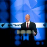 Carter Page, a former foreign policy adviser of U.S. President-elect Donald Trump, speaks at a news conference at RIA Novosti news agency in Moscow, Russia, Monday, Dec. 12, 2016. Page said he was in Moscow on a visit to meet with businessmen and politicians. (AP Photo/Pavel Golovkin)