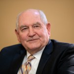 Former Georgia Gov. Sonny Perdue, President Trump’s choice to lead the Agriculture Department, meets with Senate Majority Leader Mitch McConnell, R-Ky., on Capitol Hill in Washington, Wednesday, Feb. 1, 2017.  (AP Photo/J. Scott Applewhite)