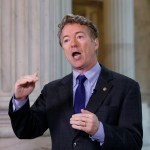 Sen. Rand Paul, R-Ky., criticizes the House Republican healthcare reform plan as “Obamacare light” during a television interview on Capitol Hill in Washington, Tuesday, March 7, 2017. (AP Photo/J. Scott Applewhite)