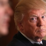 President Donald Trump meets with NATO Secretary General Jens Stoltenberg in the East Room at the White House, Wednesday, April 12, 2017, in Washington. (AP Photo/Andrew Harnik)