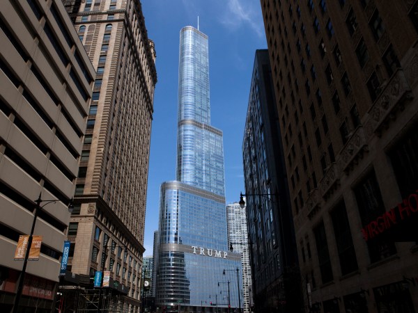 Trump International Hotel and Tower Chicago. High rise building owned by the Trump Organization.