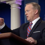 White House press secretary Sean Spicer speaks during the daily briefing at the White House in Washington, Wednesday, April 19, 2017. (AP Photo/Susan Walsh)