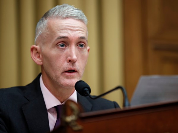 Chairman Rep. Trey Gowdy, R-S.C., speaks during a hearing of the House Judiciary Subcommittee on Crime, Terrorism, Homeland Security, and Investigations, on Capitol Hill, Tuesday, April 4, 2017 in Washington. (AP Photo/Alex Brandon)