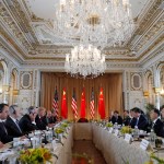 President Donald Trump and Chinese President Xi Jinping have a bi-lateral meeting at Mar-a-Lago, Friday, April 7, 2017, in Palm Beach, Fla. (AP Photo/Alex Brandon)