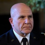 Army Lt. Gen. H.R. McMaster listens as President Donald Trump makes the announcement at Trump's Mar-a-Lago estate in Palm Beach, Fla., Monday, Feb. 20, 2017. McMaster will be the new national security adviser. (AP Photo/Susan Walsh)