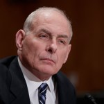 Homeland Security Secretary John Kelly appears before the Senate Homeland Security and Governmental Affairs Committee to advance President Donald Trump’s border security agenda, on Capitol Hill in Washington, Wednesday, April 5, 2017.  Kelly says a wall in the right places, will do that job, however, that wall won't be from "sea to shining sea," but in places where border agents say it would be most effective. (AP Photo/J. Scott Applewhite)