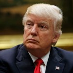 President Donald Trump listens during a meeting with the National Association of Manufacturers in the Roosevelt Room of the White House, Friday, March 31, 2017, in Washington. (AP Photo/Evan Vucci)