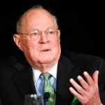 U.S. Supreme Court Justice Anthony Kennedy speaks at the Ninth Circuit Judicial Conference held Wednesday, July 15, 2015 in San Diego. Kennedy's appearance at the 9th Circuit Judicial Conference comes shortly after the nation's highest court put an end to same-sex marriage bans in the 14 states that still maintained them and provided an exclamation point for breathtaking changes in the nation's social norms in recent years.  (AP Photo/Denis Poroy)