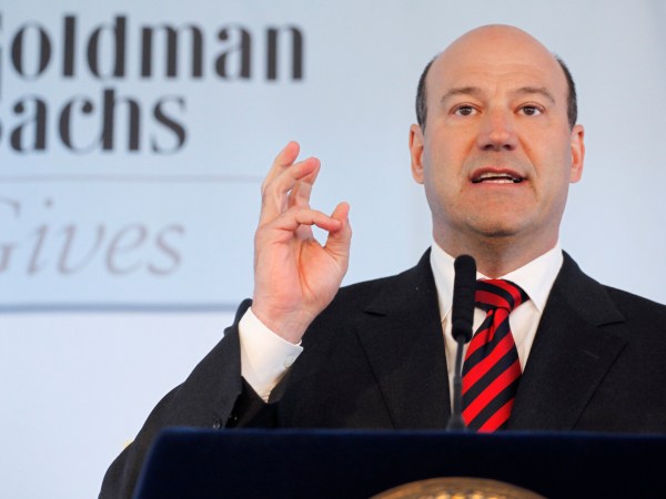 Gary Cohn, President and COO of Goldman Sachs, speaks at a ground breaking ceremony for the new site of Harlem Children's Zone Promise Academy, Wednesday, April 6, 2011 in New York.  The school will serve 1,300 students from kindergarten to 12th grade. Goldman Sachs contribute $20 million. (AP Photo/Mark Lennihan)