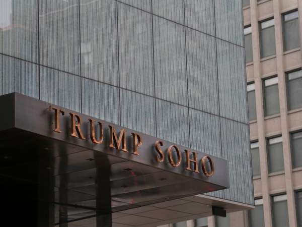 The Trump Soho hotel is seen in New York, Tuesday, Dec. 6, 2016. The Cavaliers have made other arrangements for players who do not want to stay at a New York hotel branded by President-elect Donald Trump. (AP Photo/Seth Wenig)