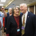 /// Photo eds,Here is a photo I took today for a story moving now slugged Montana Special Election. This will be the last one of the night. Caption is below.Thanks,Matt, HLN26 - Greg Gianforte, right, receives congratulations from a supporter on Monday, March 06, 2017, in Helena, Montana, after winning the Republican nomination for Montana's special election for U.S. House. The technology entrepreneur will face Democratic nominee Rob Quist in the May 25 election (AP Photo/Matt Volz)