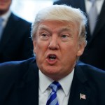 President Donald Trump announces the approval of a permit to build the Keystone XL pipeline, clearing the way for the $8 billion project, Friday, March 24, 2017, in the Oval Office of the White House in Washington. (AP Photo/Evan Vucci)