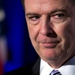 FBI Director James Comey adddresses the Intelligence and National Security Alliance Leadership Dinner in Alexandria, Va., Wednesday, March 29, 2017. (AP Photo/Cliff Owen)