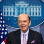 Commerce Secretary Wilbur Ross smiles while speaking to the media about a new tariff on Canadian lumber during the daily press briefing at the White House, Tuesday, April 25, 2017, in Washington. (AP Photo/Andrew Harnik)