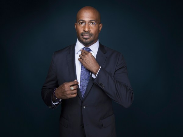 HOLD FOR STORYVan Jones, political commentator, appears at Associated Press headquarters, Friday, April 28, 2017, in New York, NY. (Photo by Taylor Jewell/Invision/AP)