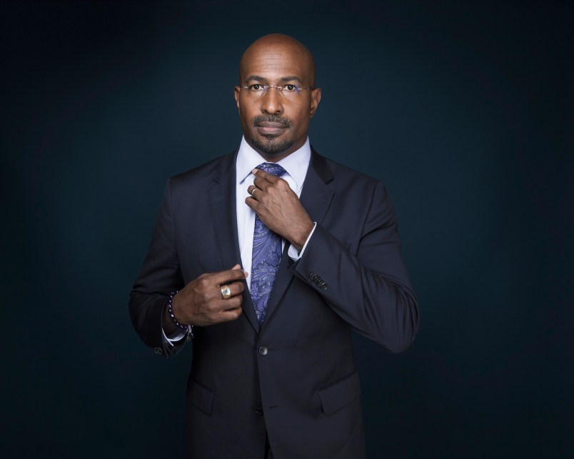 HOLD FOR STORYVan Jones, political commentator, appears at Associated Press headquarters, Friday, April 28, 2017, in New York, NY. (Photo by Taylor Jewell/Invision/AP)