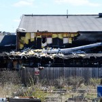 Parts of the Imam Ali Mosque in Jarfalla north of Stockholm, Sweden has been destroyed in a fire during the night of May 1, 2017. TFoto: Anders Wiklund / TT / Kod 10040