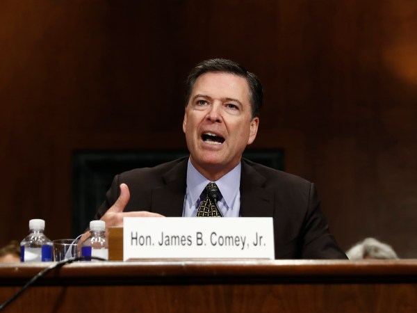 FBI Director James Comey testifies on Capitol Hill in Washington, Wednesday, May 3, 2017, before the Senate Judiciary Committee hearing: "Oversight of the Federal Bureau of Investigation." (AP Photo/Carolyn Kaster)