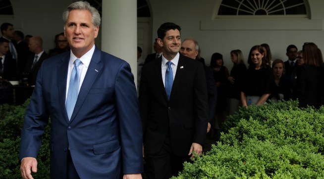 President Donald Trump speaks in the Rose Garden of the White House, Thursday, May 4, 2017, in Washington. (AP Photo/Evan Vucci)