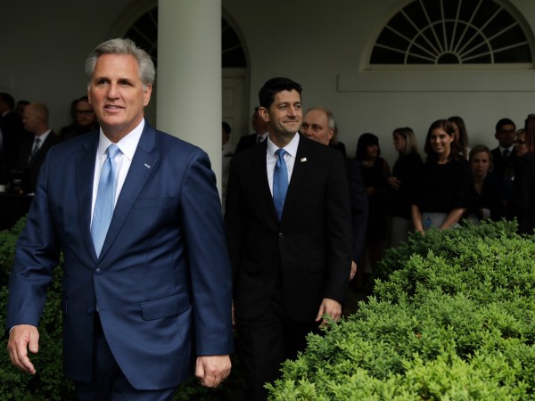 President Donald Trump speaks in the Rose Garden of the White House, Thursday, May 4, 2017, in Washington. (AP Photo/Evan Vucci)
