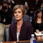 Former acting Attorney General Sally Yates and former National Intelligence Director James Clapper testifying on Capitol Hill in Washington, Monday, May 8, 2017, before the Senate Judiciary subcommittee on Crime and Terrorism hearing: "Russian Interference in the 2016 United States Election." (AP Photo/Pablo Martinez Monsivais)