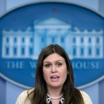 Deputy White House Press Secretary Sarah Huckabee Sanders speaks during the daily briefing at the White House in Washington, Wednesday, May 10, 2017. Sanders was asked about the firing of FBI Director James Comey, President Donald Trump's meeting with Russian Foreign Minister Sergey Lavrov and other topics. (AP Photo/Susan Walsh)