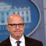 National Security Adviser H.R. McMaster speaks during a briefing at the White House in Washington, Tuesday, May 16, 2017. President Donald Trump claimed the authority to share "facts pertaining to terrorism" and airline safety with Russia, saying in a pair of tweets he has "an absolute right" as president to do so. (AP Photo/Susan Walsh)