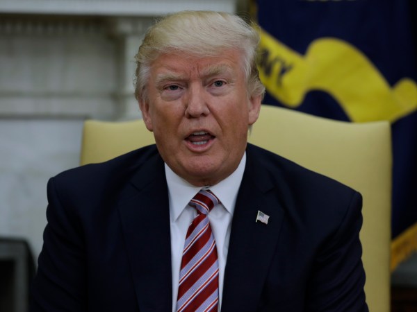 President Donald Trump XXXX Turkish President Recep Tayyip Erdogan xxxx at the White House, Tuesday, May 16, 2017, in Washington. (AP Photo/Evan Vucci)
