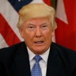 President Donald Trump speaks during a bilateral meeting with Bahrain’s King Hamad bin Isa Al Khalifa, Sunday, May 21, 2017, in Riyadh. (AP Photo/Evan Vucci)