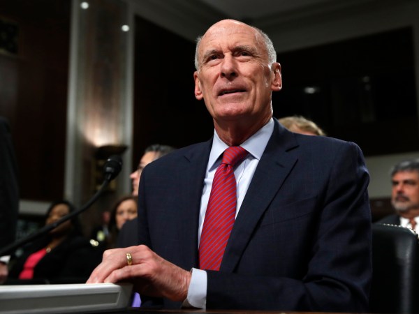 Director of National Intelligence Dan Coats arrives to testify at a Senate Armed Services Committee hearing on 'Worldwide Threats', Tuesday, May 23, 2017, on Capitol Hill in Washington. (AP Photo/Jacquelyn Martin)